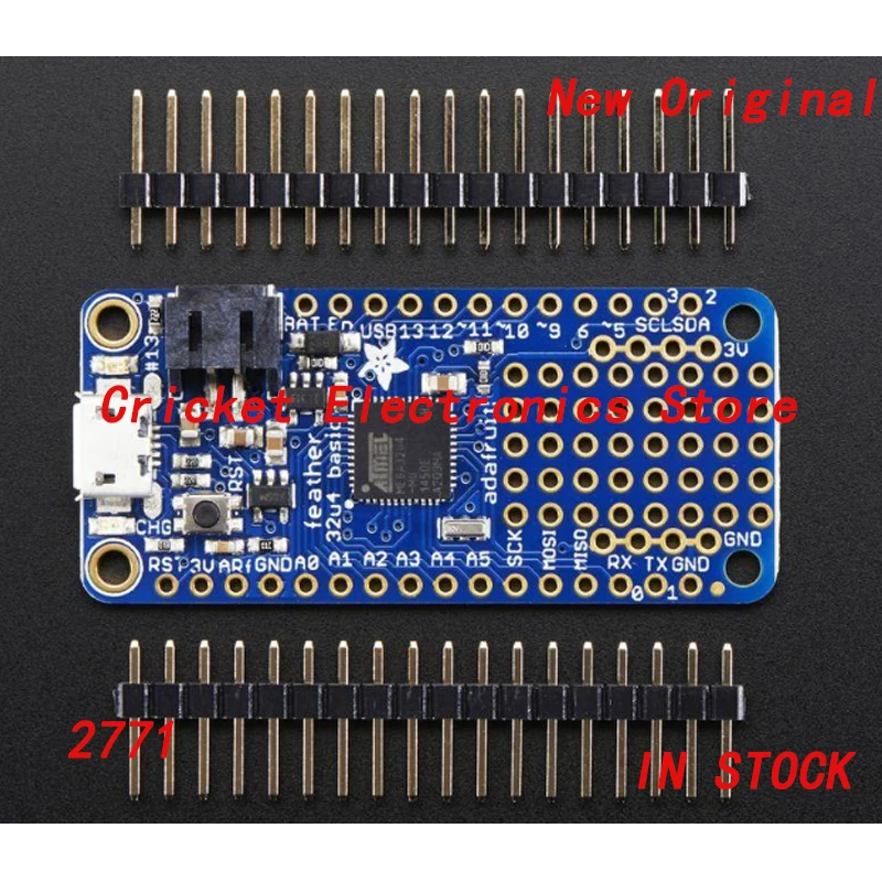 

2771 Development Boards & Kits - AVR Adafruit Feather 32u4 Basic Proto