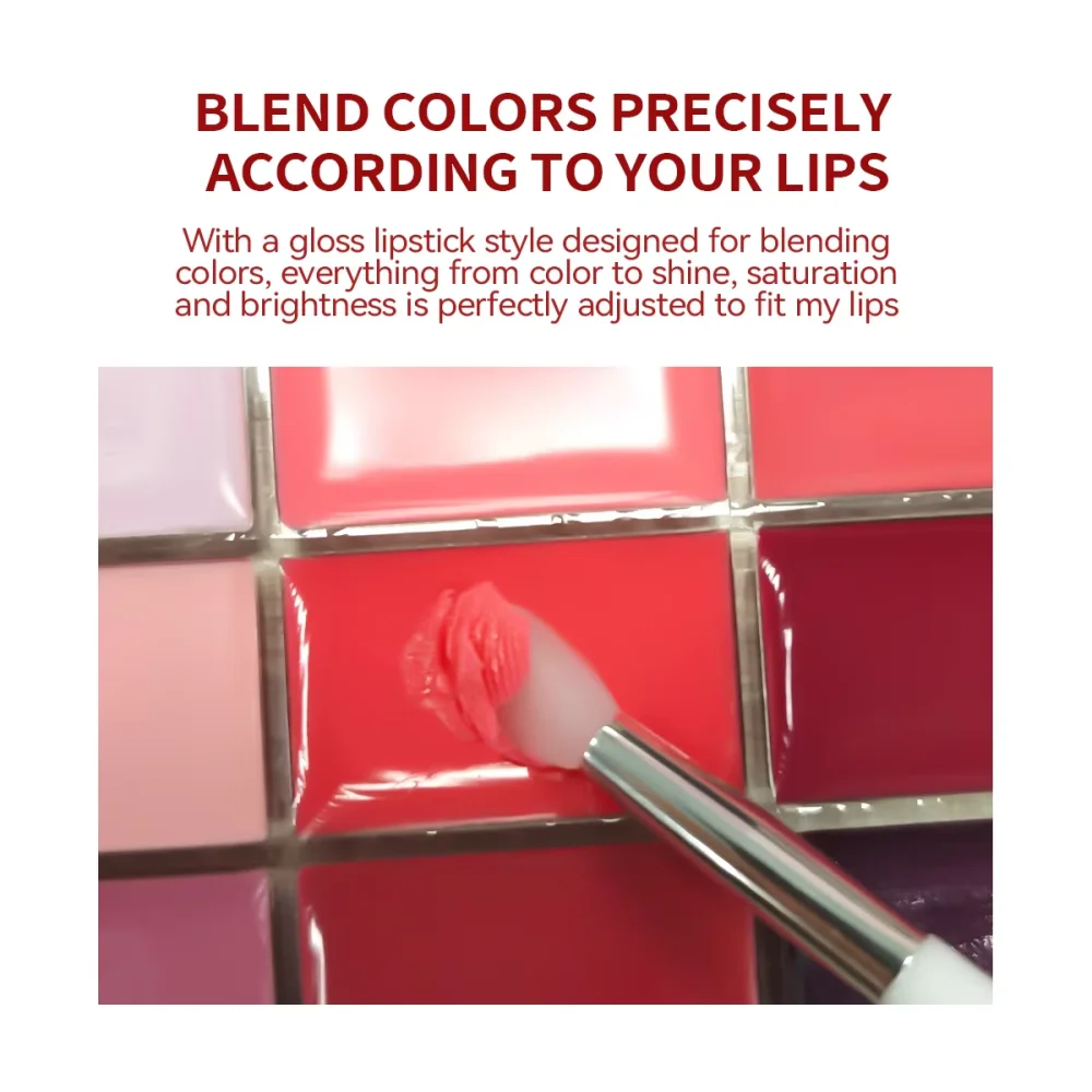 Shuguang Mirror Lip Makeup-effect Hydraterende, hydraterende, niet-plakkerige, anti-vlekkende en rijke lipmake-up