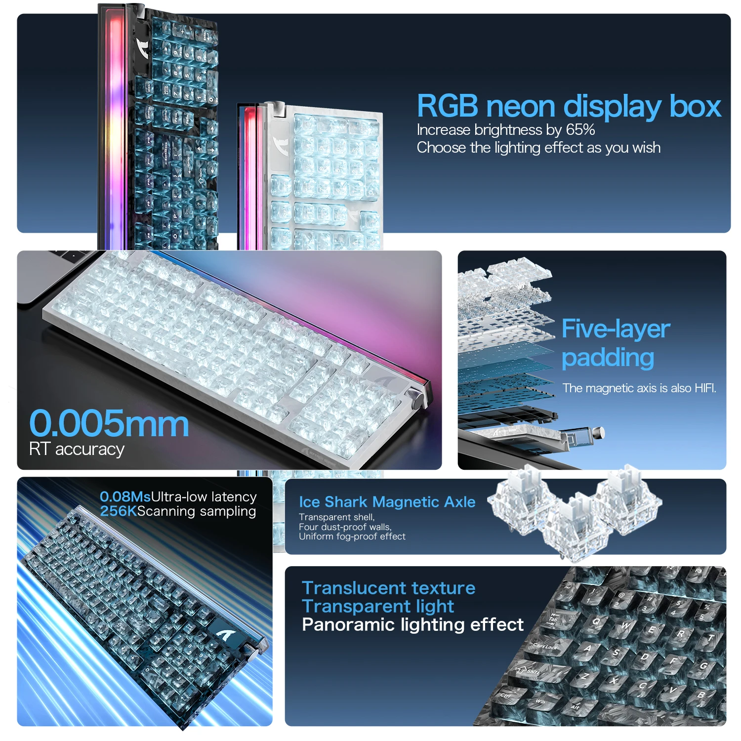 ATTACK SHARK R98 HE Wired Hall - Gaming Keyboard Hall Effect ulasan dan harga