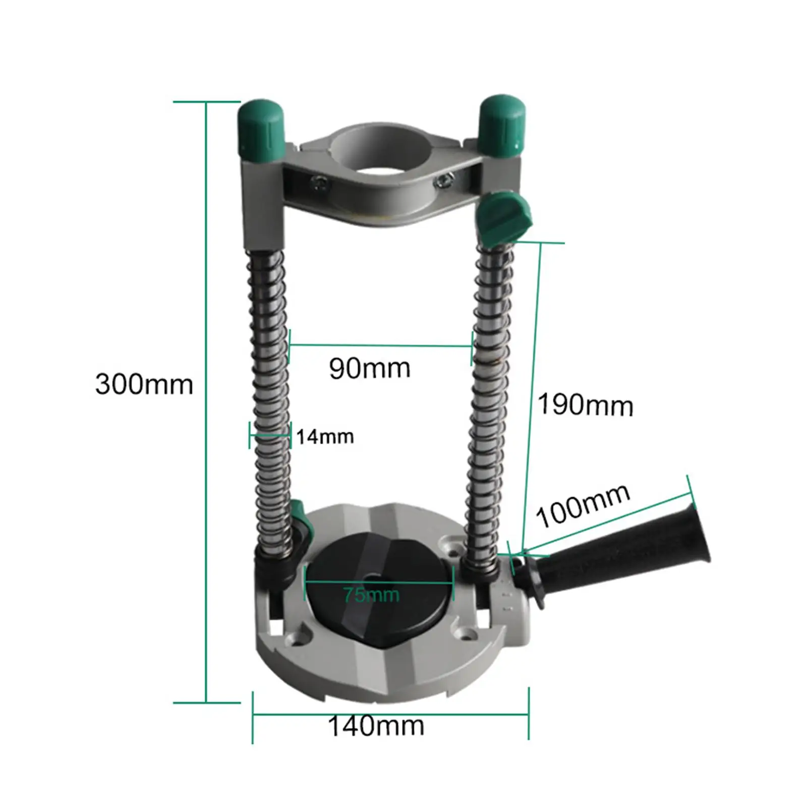 Multi Angle Drill Guide Attachment 45° Adjustable Angle Drill Press Machine Stand Guide Base for Power Drills