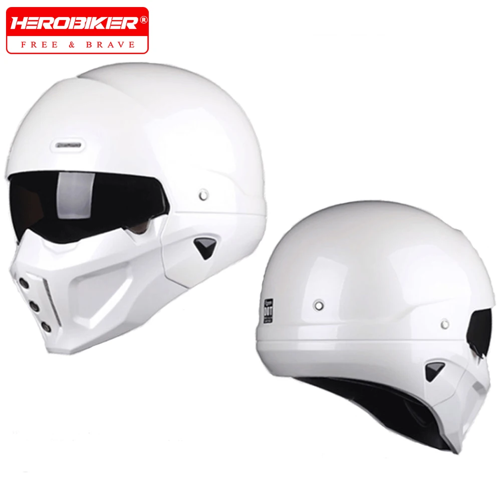 New Motorcycle Helmet Off-road All Seasons Personalized Men And Womens Vintage Retro Motocross Helmet Breathable S-XL