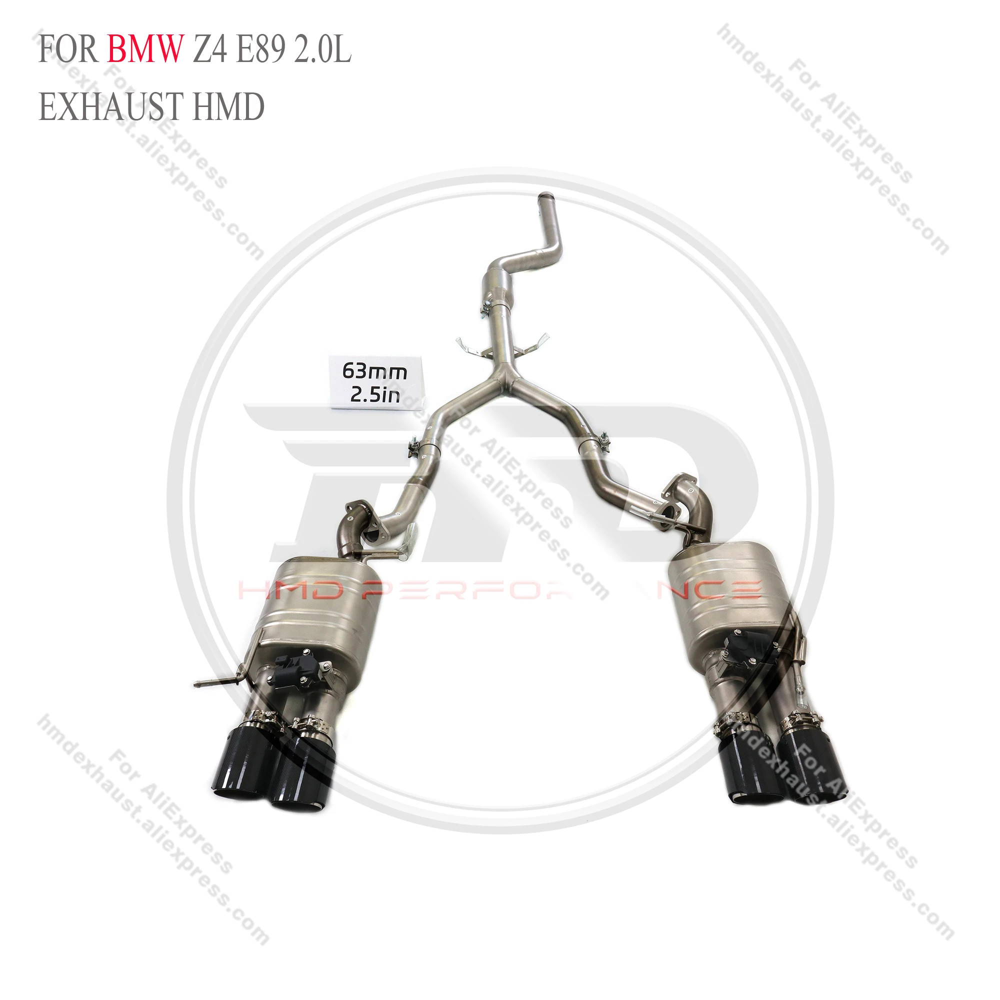 

Catback из нержавеющей стали для BMW Z4 E89 2.0L с клапаном выхлопной системы HMD Сертификация качества производительности