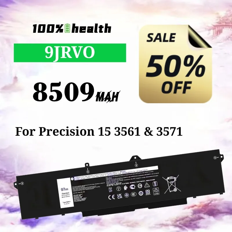 

9JRV0 8509mAh Laptop Battery for Dell Precision 15 3561/3571 Lithium Rechargeable Battery
