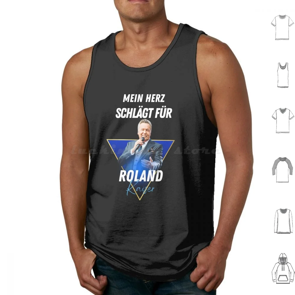 Roland Kaiser-Roland Kaiser Festival-Roland Kaiser Merch Tank Tops Print Cotton Roland Kaiser Deutscher Schlagers ? Nger