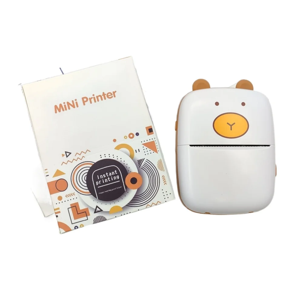 A8 Home Office Mobile Wireless Mini Sticker Printer Barcode Printer Instant Thermal Printer for Children Bluetooth Portable Gift