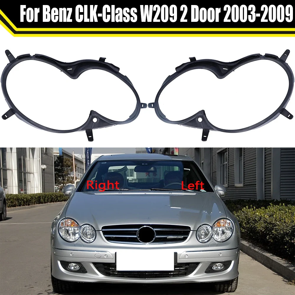 For Benz CLK-Class W209 2 Door CLK200 CLK220 CLK280 CLK320 CLK350 2003-2009 Lampshade Headlight Seal Rubber Strip Sealing Ringl