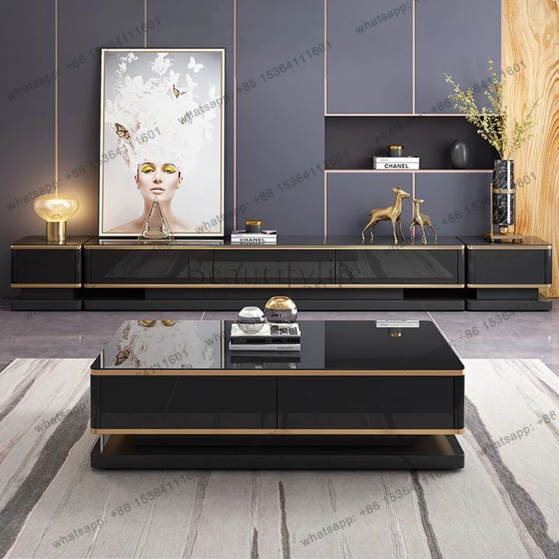 

Modern Black Coffee Tables Decoration Quality Vintage Designer Coffee Tables Japanese Luxury Mesas De Centro Furniture For Home