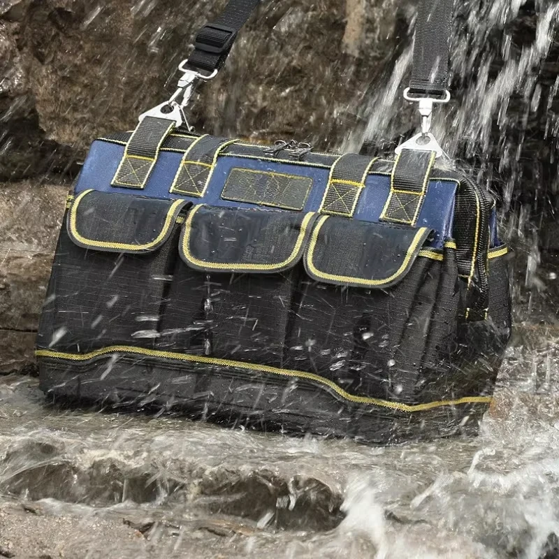 Multifunctional Tool Bags 1680D Oxford Cloth Electrician Bags Waterproof and Wear-Resistant High Capacity Storage Bags