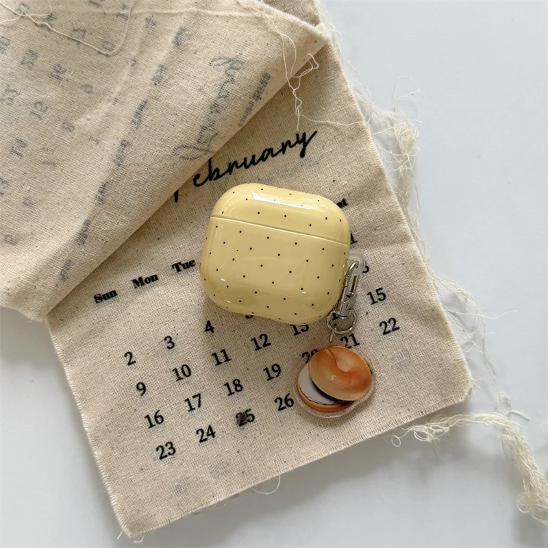 

Simple Solid Color Full Screen Stars Pendant Shockproof Protective Earphone Cover Case for AirPods 1 or 2 3 4 Pro 2 Pro 3