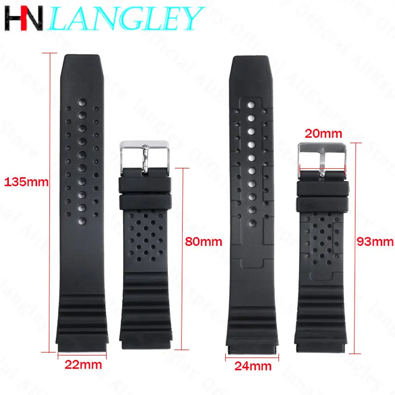 18mm 20mm 22mm Silicone Watch Strap for Casio W800H Sport Diving Rubber PU Bracelet for F91W F84 F105/108/A158/168 Wrist Band