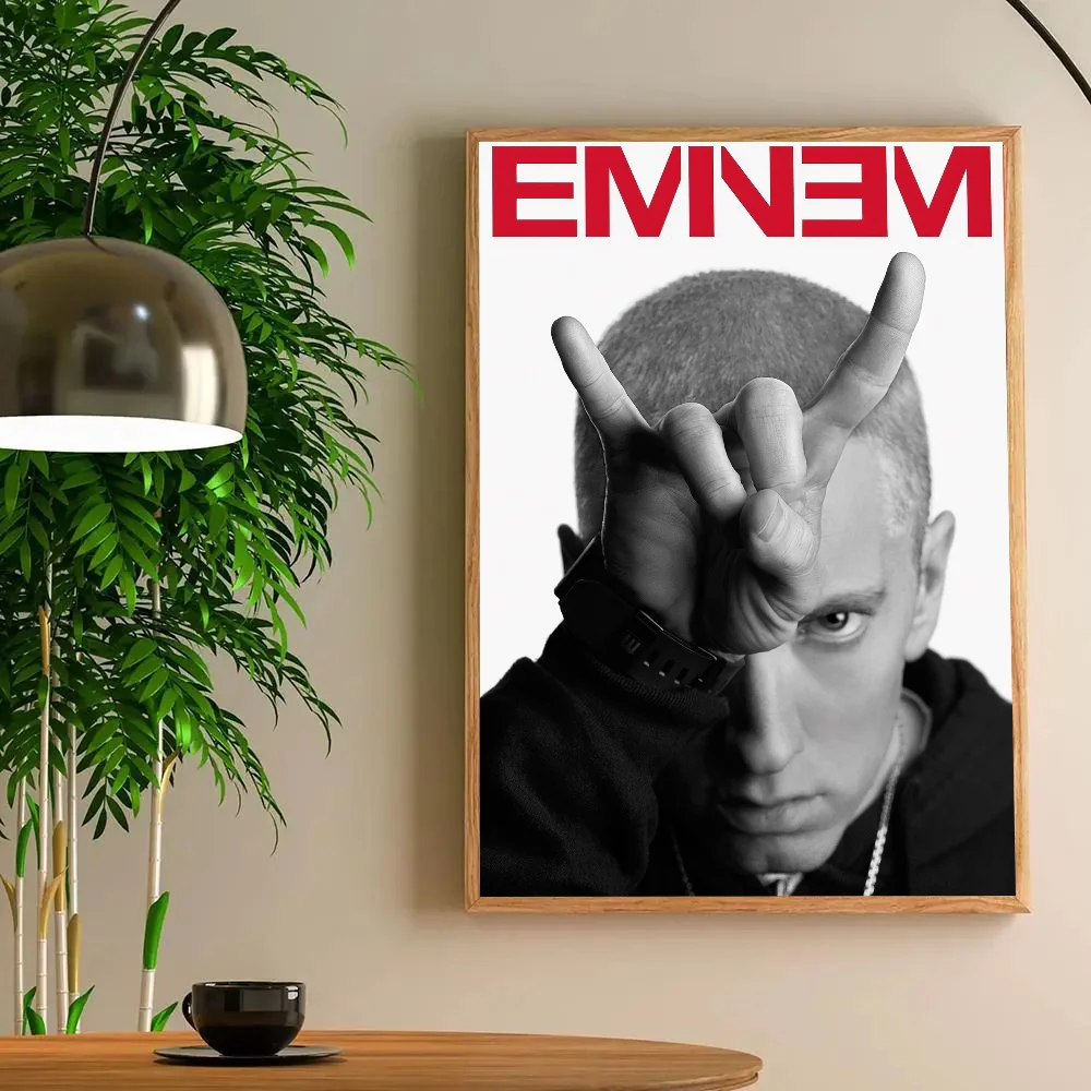 مغني الراب الأمريكي ايمينيم ملصق ملصق فني طباعة بار أثاث غرفة المعيشة ديكور