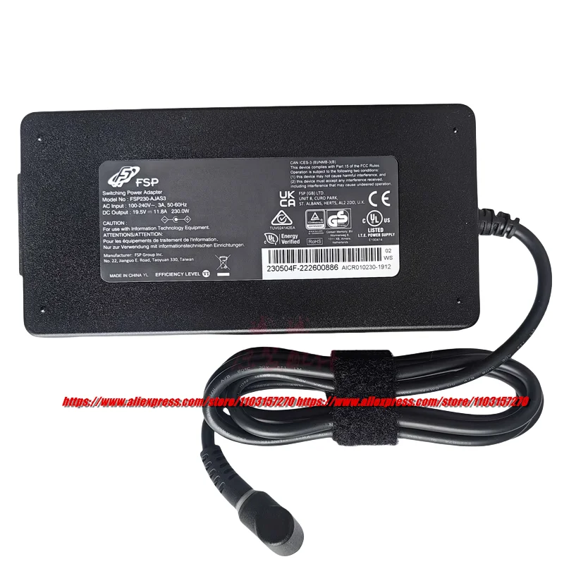 Original FSP FSP230-AJAS3 Switching Power Adapter 19.5V  11.8A 11.79A 230W Charger for ​FSP180-AJBN3 FSP230-AJAN3 Power Supply