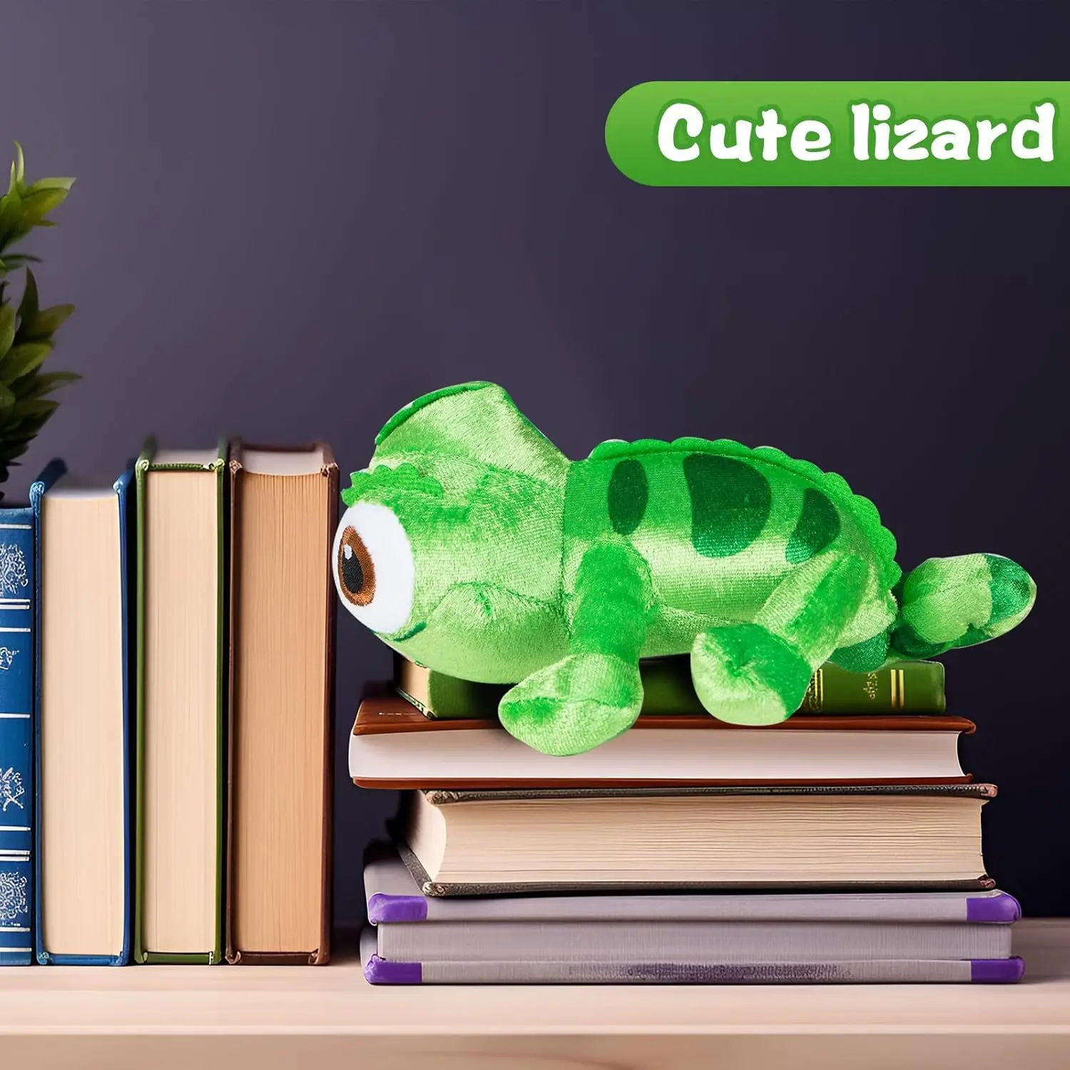 Pascal mainan boneka mewah Rapunzel Chameleon, boneka binatang Pascal, hadiah mainan boneka mewah bahu Pascal Rapunzel 14cm