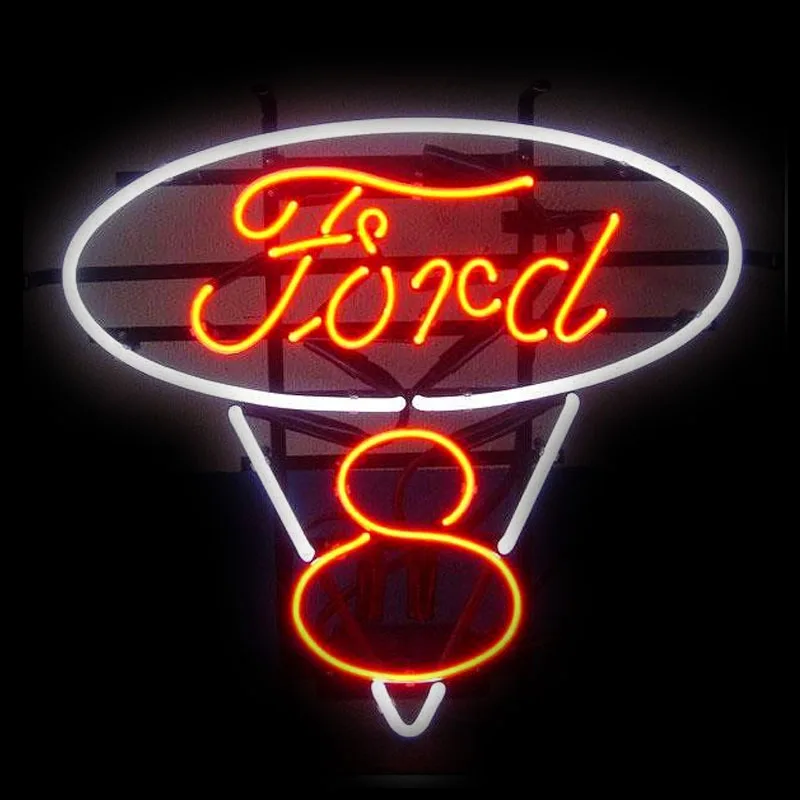 Neon Sign for Fordd neon Light Sign Eight V8 decorate Window Garage Store Display Beer Sign Tube Neon light Advertise Lamps