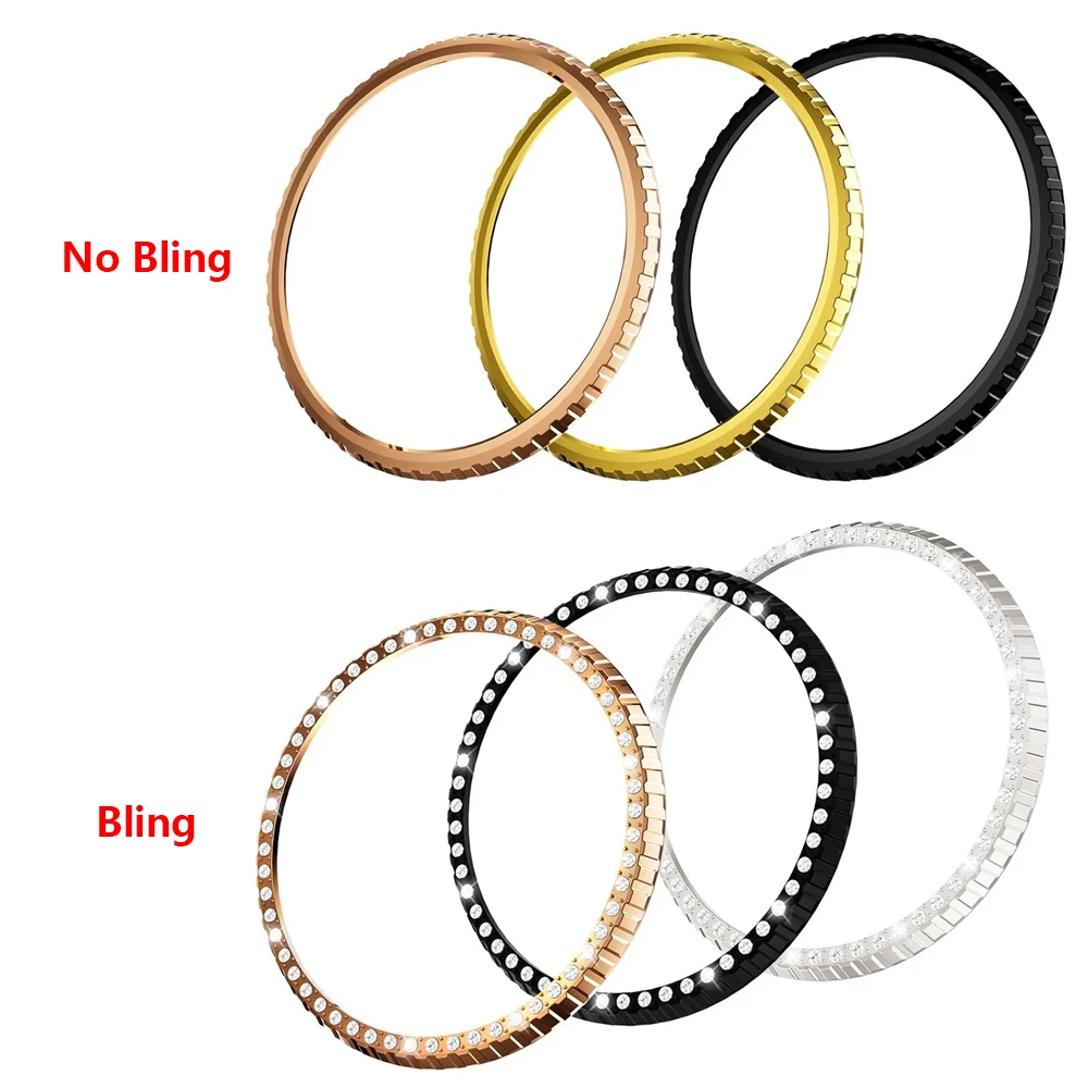 Bisel de PC ostentoso para Samsung Galaxy Watch 8 Classic, cubierta protectora de 46mm, parachoques de anillo de plástico para reloj 8, accesorios clásicos