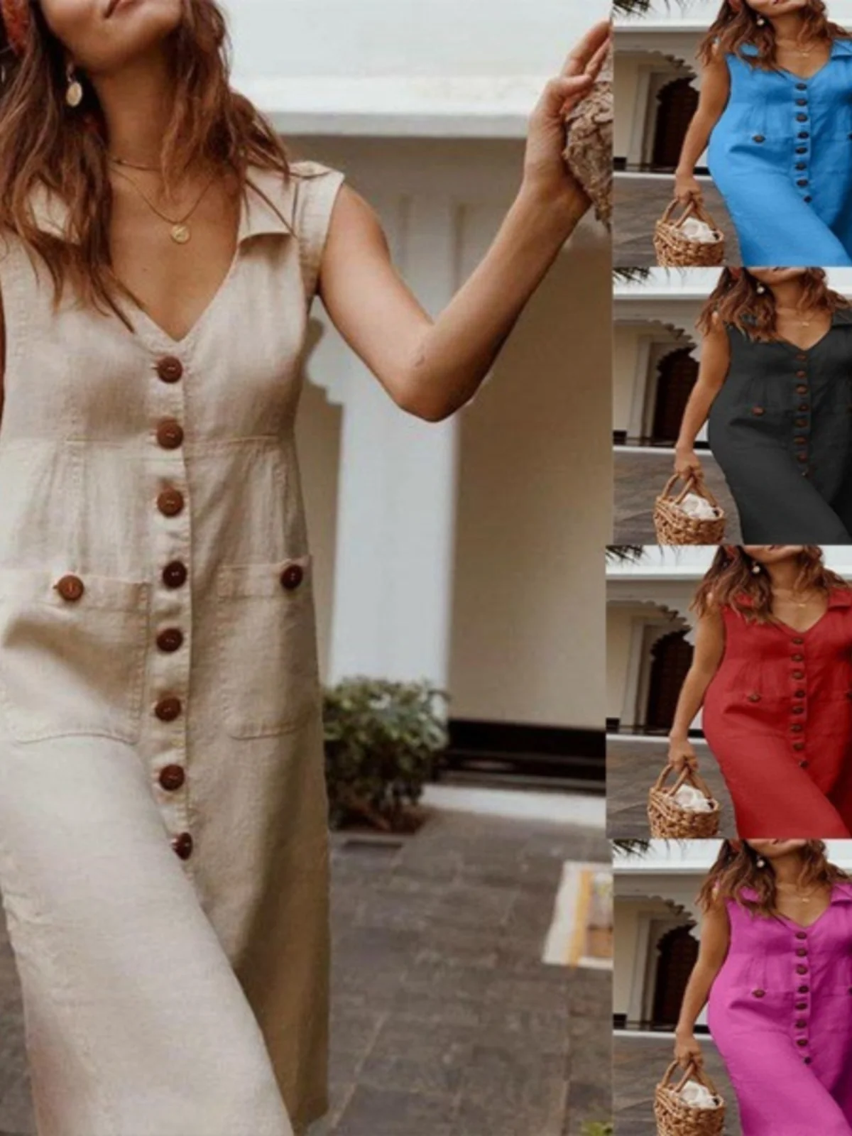 Plus Size Women's V…