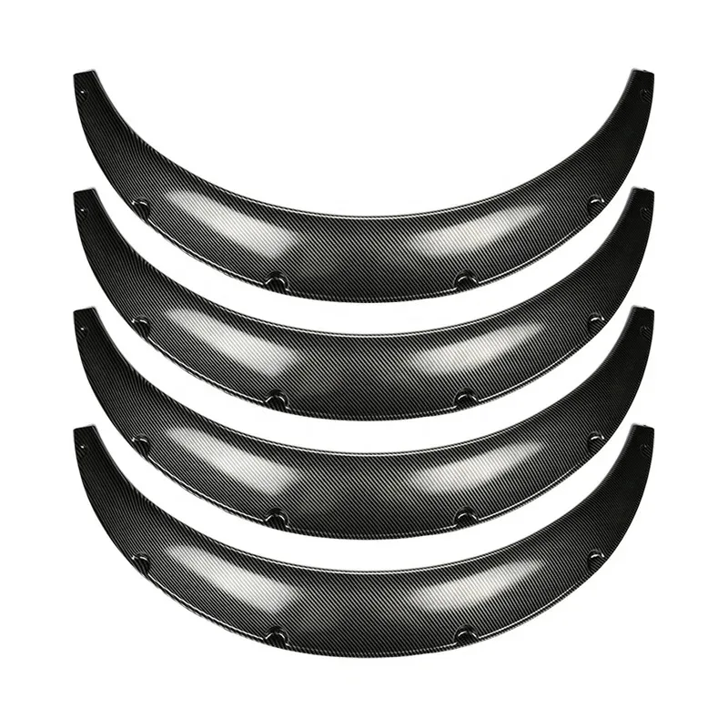 

Dtouch 4 Pcs Car Universal Arch Wide Body Wheel Eyebrow 84*8CM Diameter Car Flares Automobile