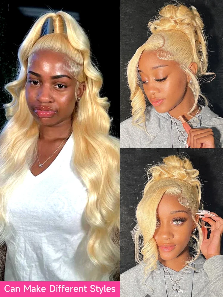 30 40 Inches Real 250% Density Honey Blonde 613 Hd Lace Frontal Wigs 13x4 13x6 360 Brazilian Body Wave Human Hair Wigs for Women