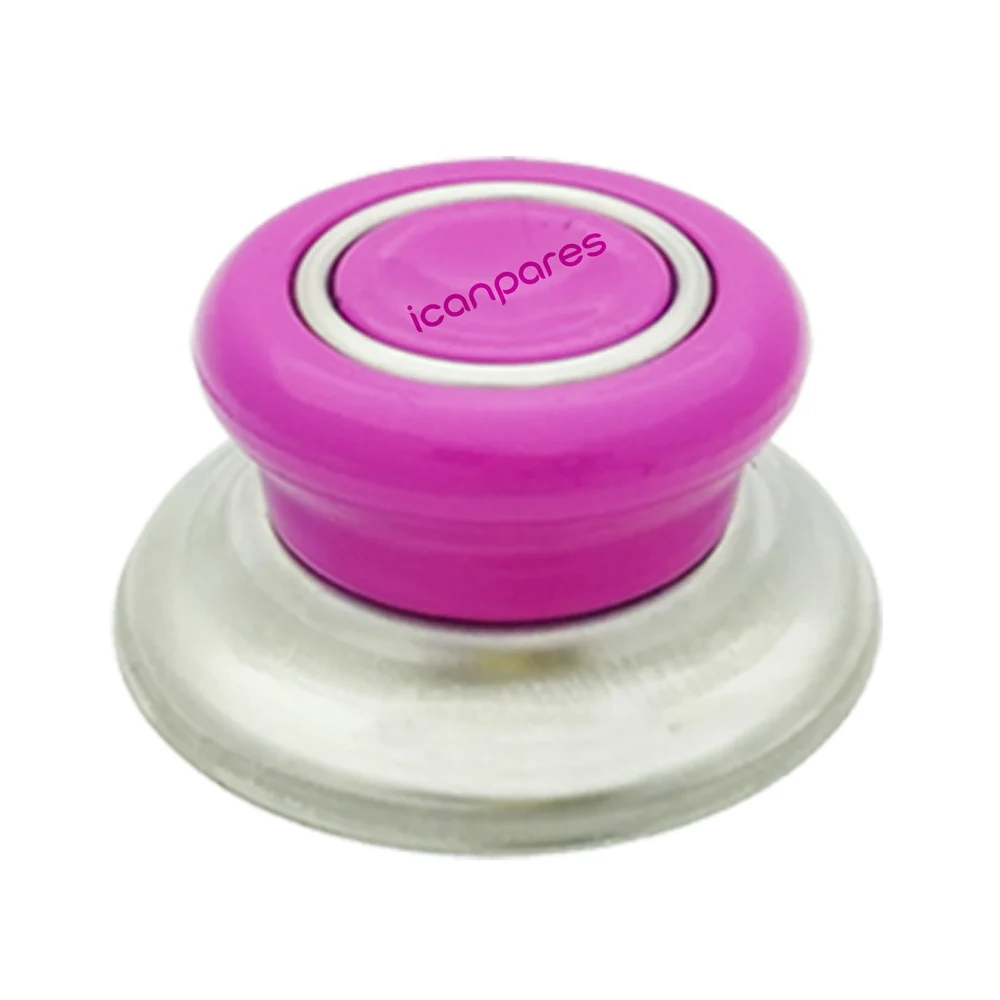 Tutup Kaca Panci Sahan Pan Universal dengan Penutup Lubang Uap 16 Cm dan Baki Pemegang Fuchsia