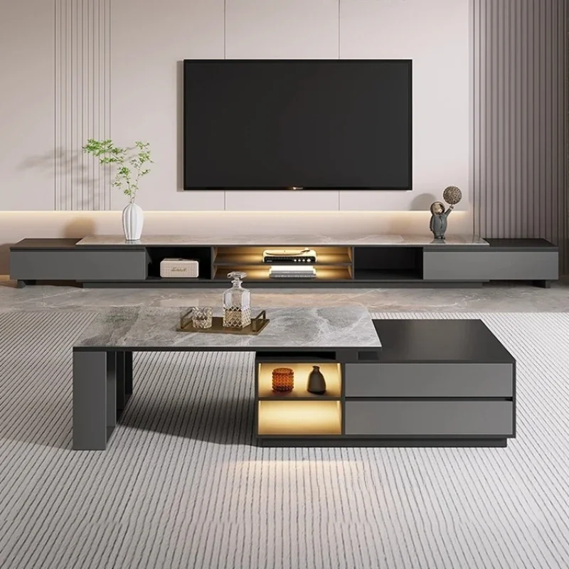 Modern Universal Tv Stand Adjustable Coffee Table Living Room Tv Stand Designer Showcase Mueble Para Televisor Furniture Luxu
