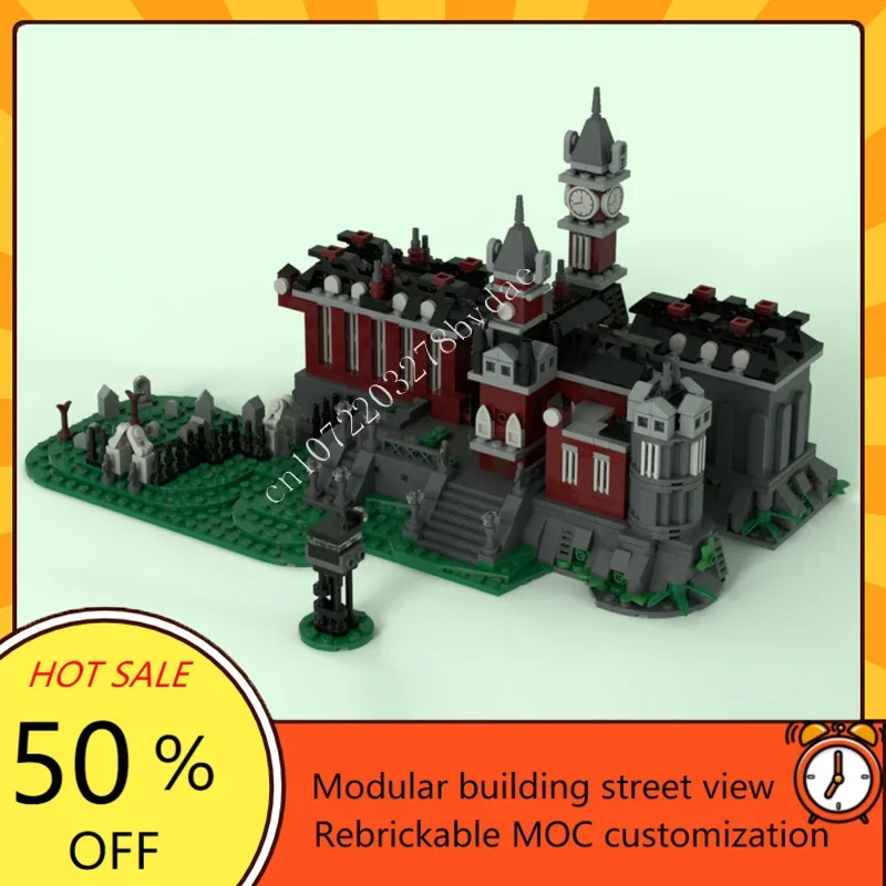 

1468PCS Arkham Asylum Mansion Modular MOC Custom Street View Model DIY Educational Assembly Toy Creative Puzzle Gift