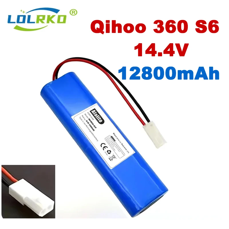 2024 14.4V 12800MAH 100% New Original Battery Pack Used for The Qihoo 360 S6 Robot Vacuum Cleaner of Components