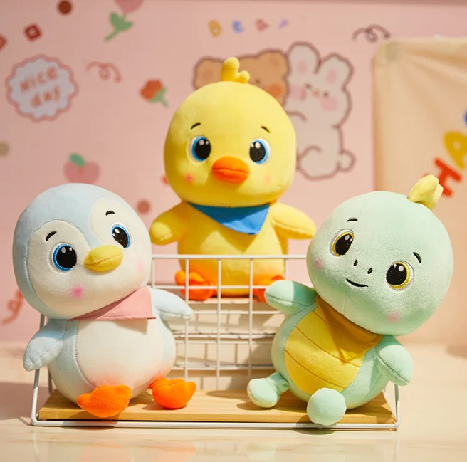 Kawaii Small Yellow Duck Mini Plush Dolls Toy Cute Soft Cartoon Stuffed Animal Toys Birthday Gifts for Children Kids Baby Girl