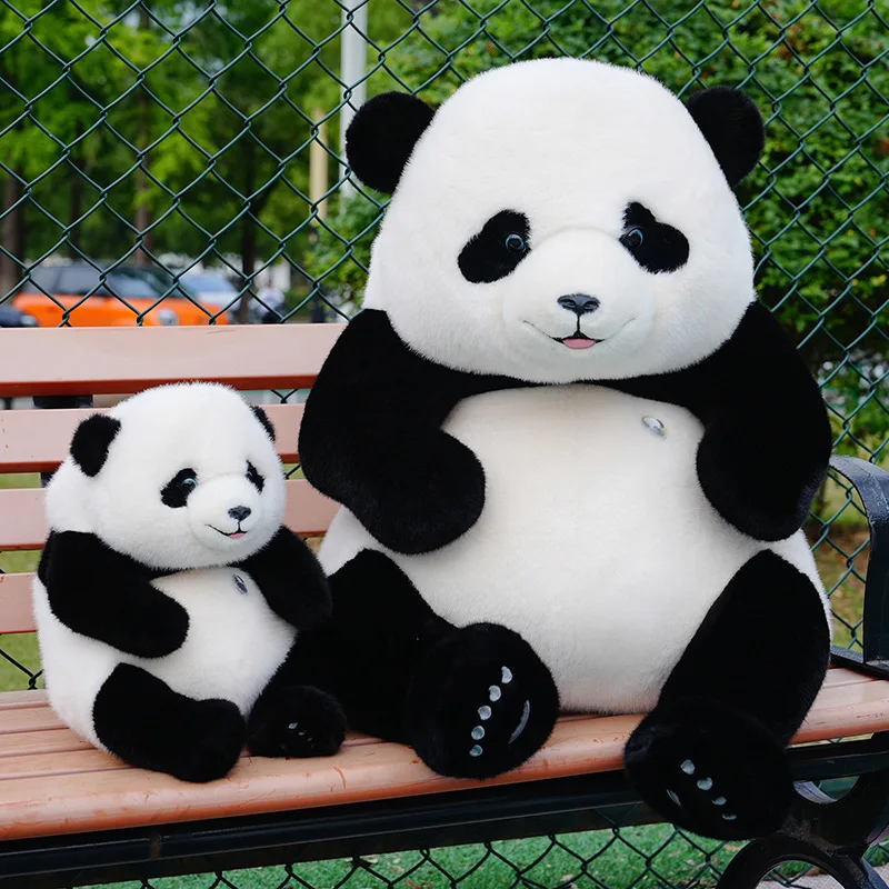 Simulation Panda Hanhan Doll Pillow Super Soft Cute Panda Plush Toy with Packaging Gift