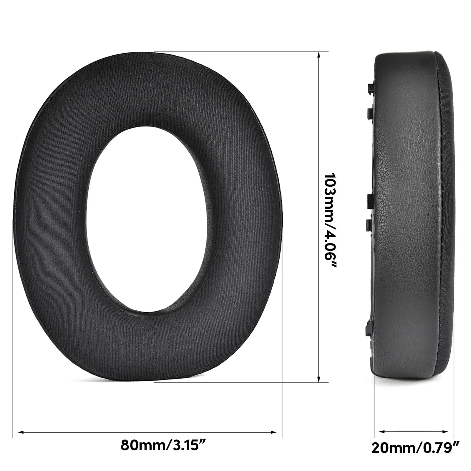 Replacement Ear Pads for Bowers & Wilkins PX7 Over-Ear Headphones Earpads Cooling Gel Sleeves High-Density Noise Cancelling Foam