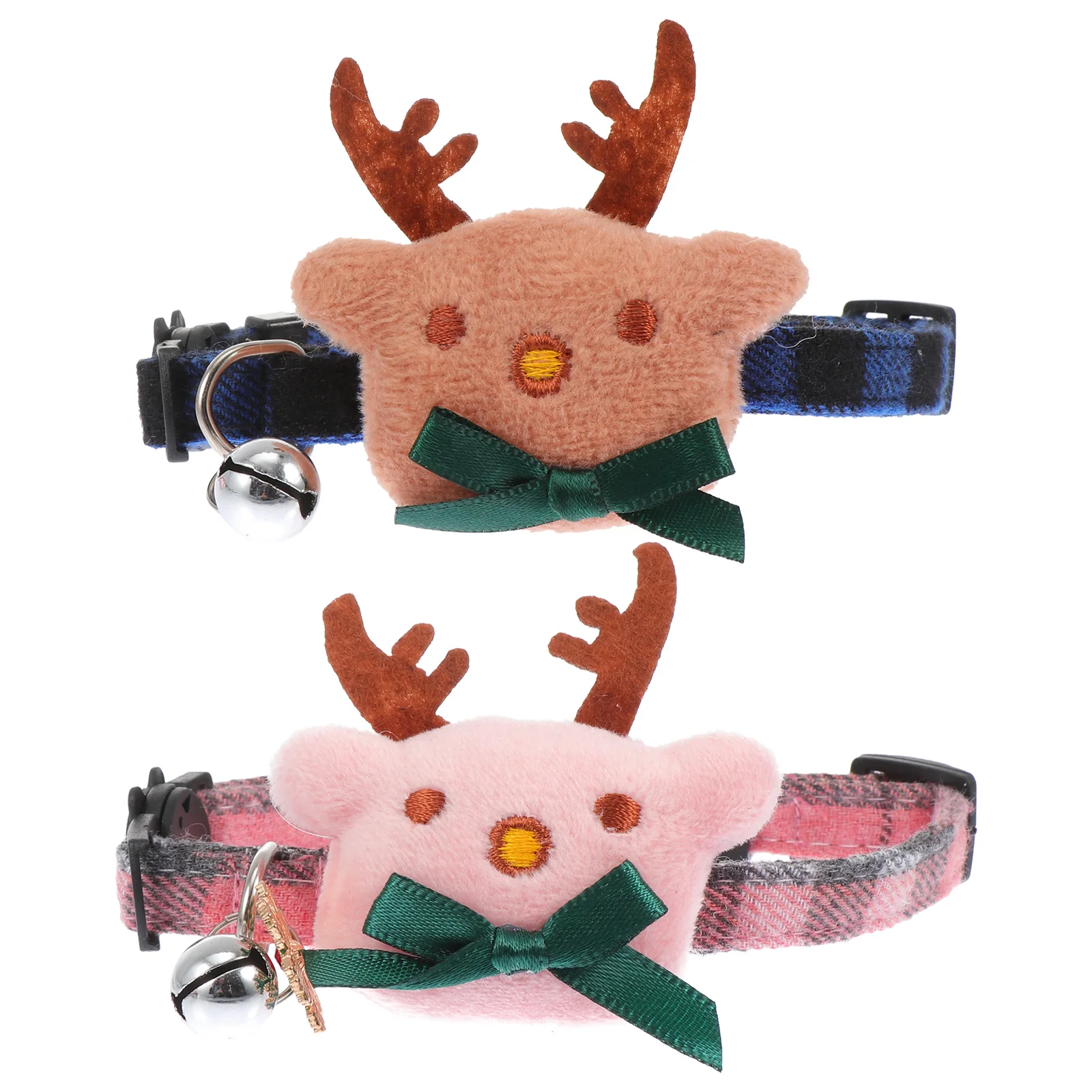 

2 Pcs for Cats Pet Collar Christmas Decoration Adjustable Clothing Jingle Bell Blue
