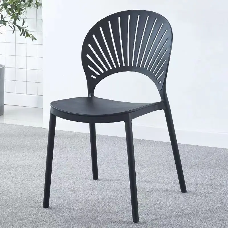 2024 New Dining High Kitchen Chair PlasticDining Chair Simple Table Chairs