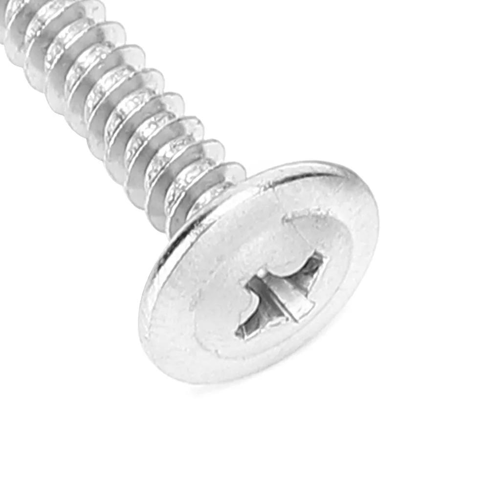 25PCS Self Phillips Drive Self Tapping Screws Fully Threaded Quick Sheet Metal Screws Flat Head Screw For Plastic