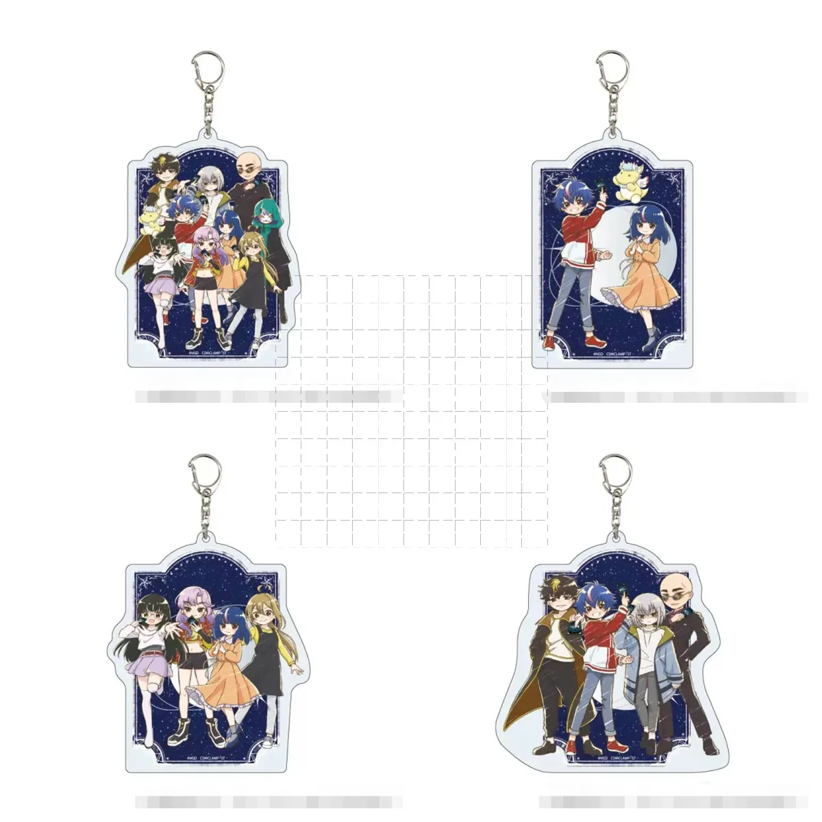 

Game Sendou Aichi Kai Toshiki Tokura Misaki Katsuragi Kamui Keychain Doll Anime Acrylic Keyring Pendant Gift
