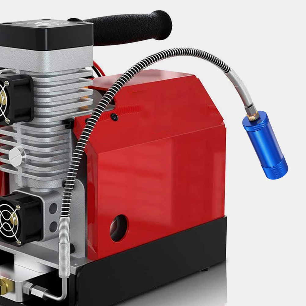 

Air Compressor High Pressure Pump Filter Oil Water Separator Aluminum Alloy Double Layer Filtration for Quick Inflation