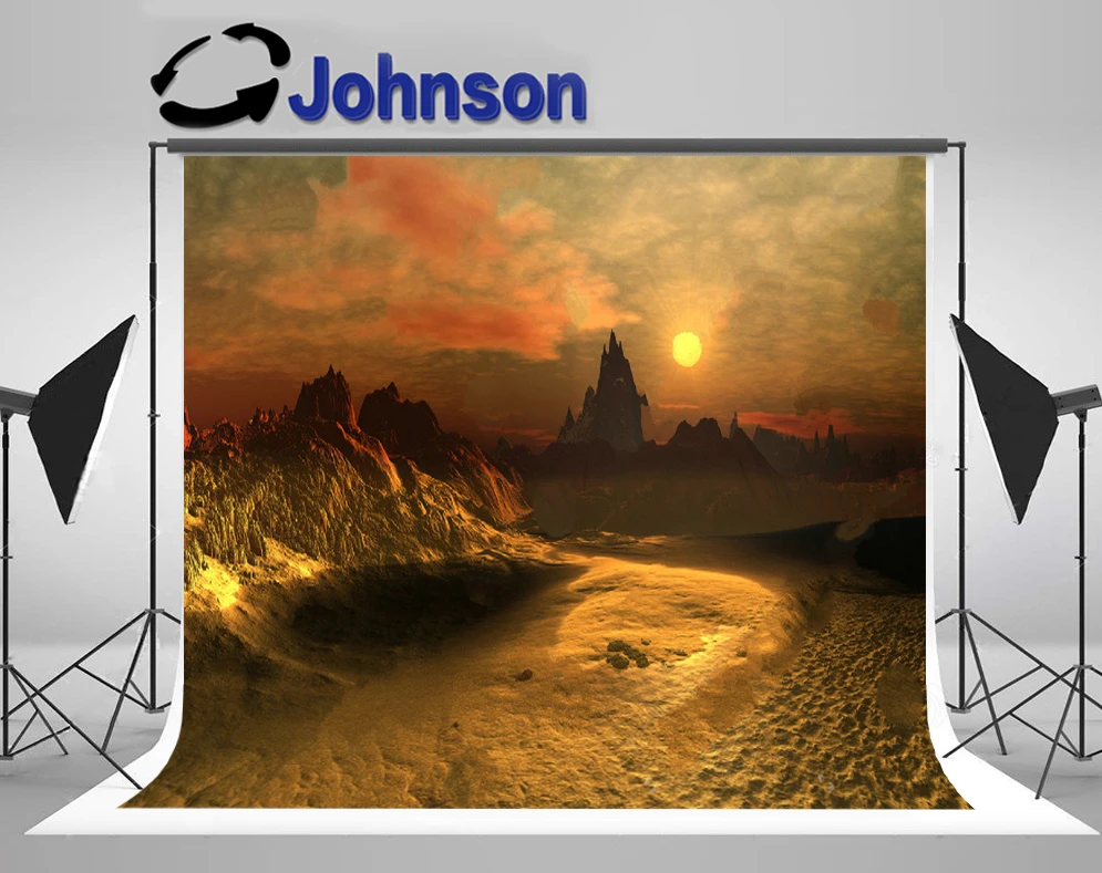 

JOHNSON Fantasy Desert Scene Landscape photography studio background High quality Computer print party backdrops