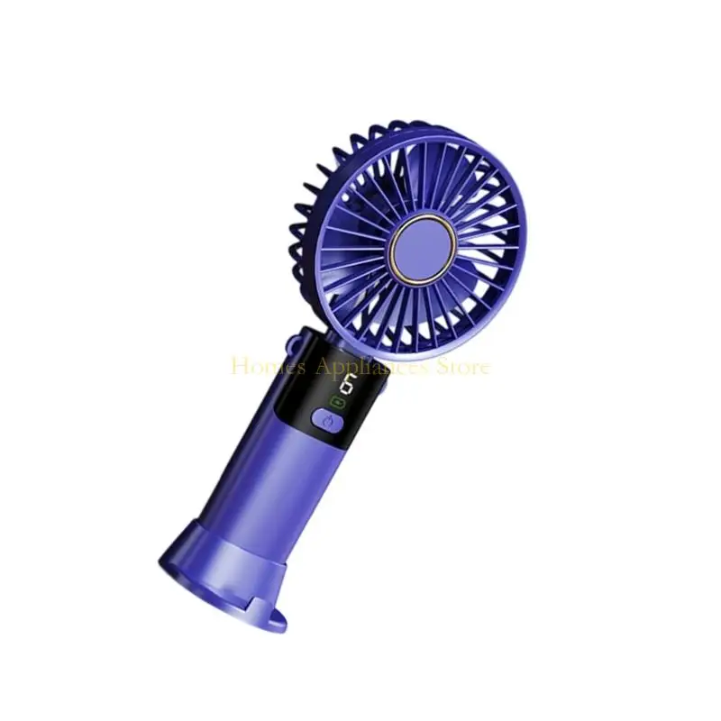 Ventilador portátil Handheld D0AB Mini Ventilador Descripción enfriamiento 5 velocidades Ventilador mano con