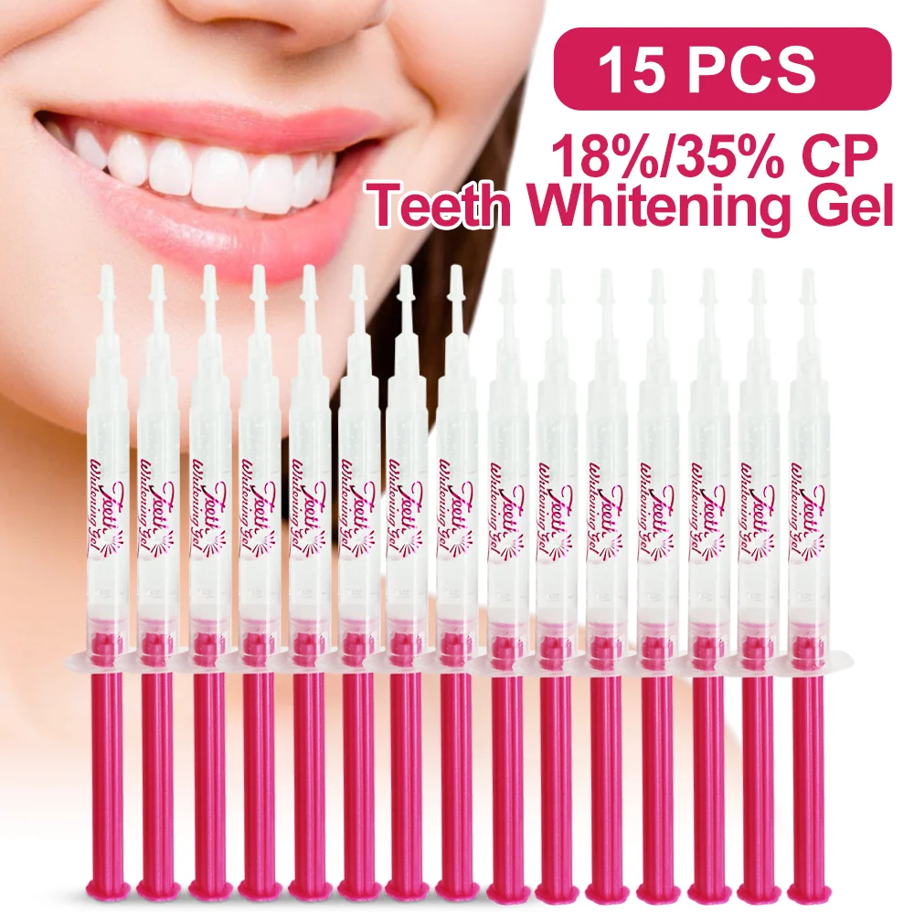 

Professional Teeth Whitening Gel Kit 18% 35%CP Dental Whitener Oral Care Bleaching Treatment for Brighter Smile Dental