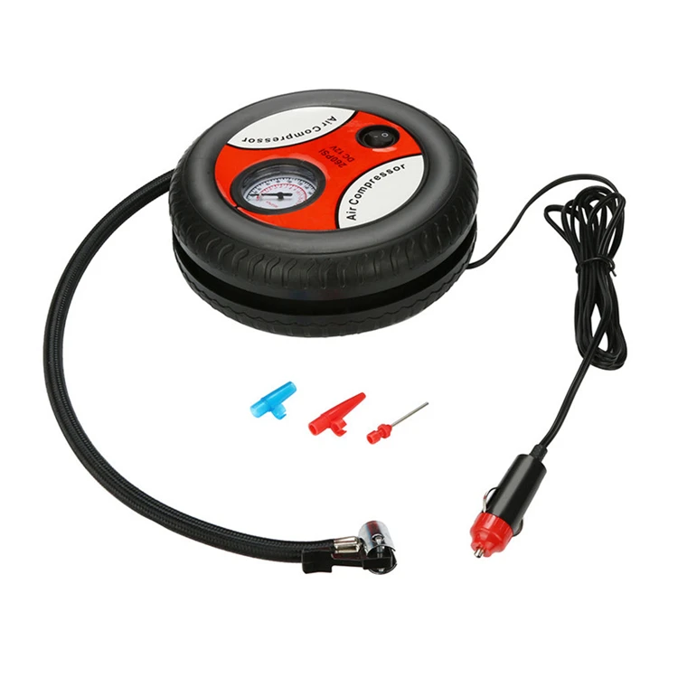 01 Hot Portable 12V Mini Electric Air Compressor Car Tire Inflator Pump Emergency Tools