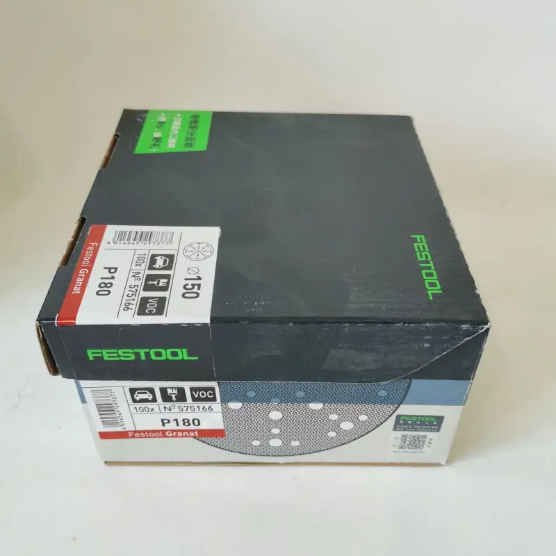Original Genuine FESTOOL Sandpaper Dry Grinding 6 Inch 150 mm Grinding Industrial Household Flocking Dry Sanding Paper Sheet
