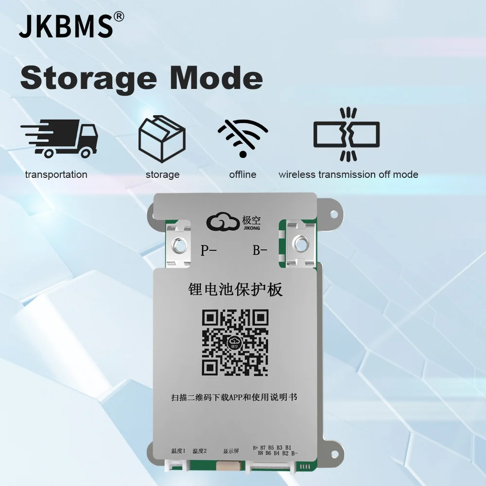 Jkbms smart bms lifepo4 bms 4s 5s 6s 7s 8s für Lithium-Batterie mit Bluetooth 40a gleichen Port Temperatur sensoren rs485 Balance Board