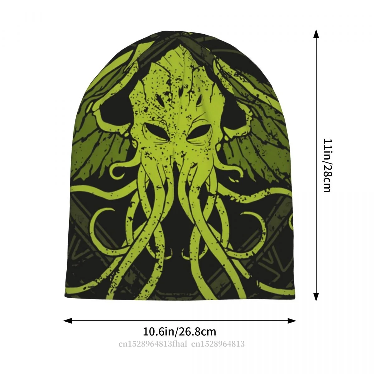 Skullies Beanies Caps Cthulhu Lovecraft Distressed Chant Design Thin Hat Autumn Spring Bonnet Hats Men Women's Unisex Ski Cap