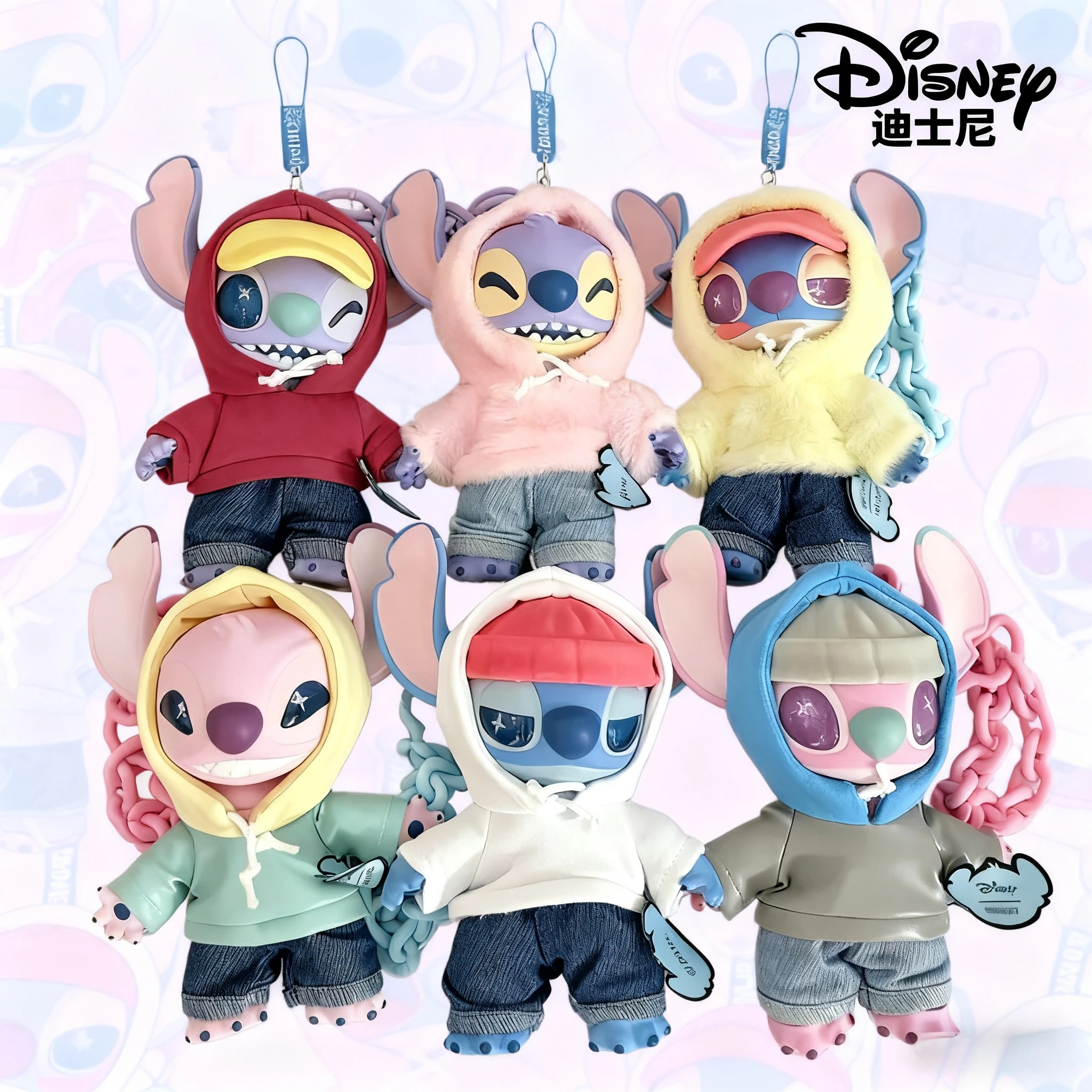 

Лидер продаж, серия Stitch 2022, полный набор глухих коробок, украшений, фигурки Genz Street Series, виниловые плюшевые модные игрушки, подарки