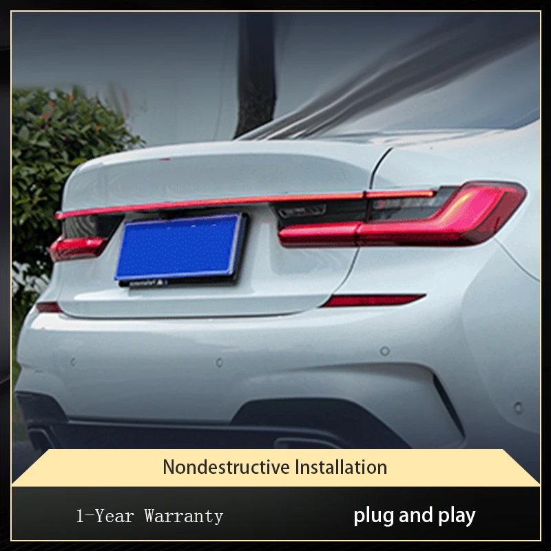 

Tail Light For BMW 3 Series 320 325 330 2018-2023 Taillight G20 G28 LED DRL Middle Through Bar Backlight Accessories