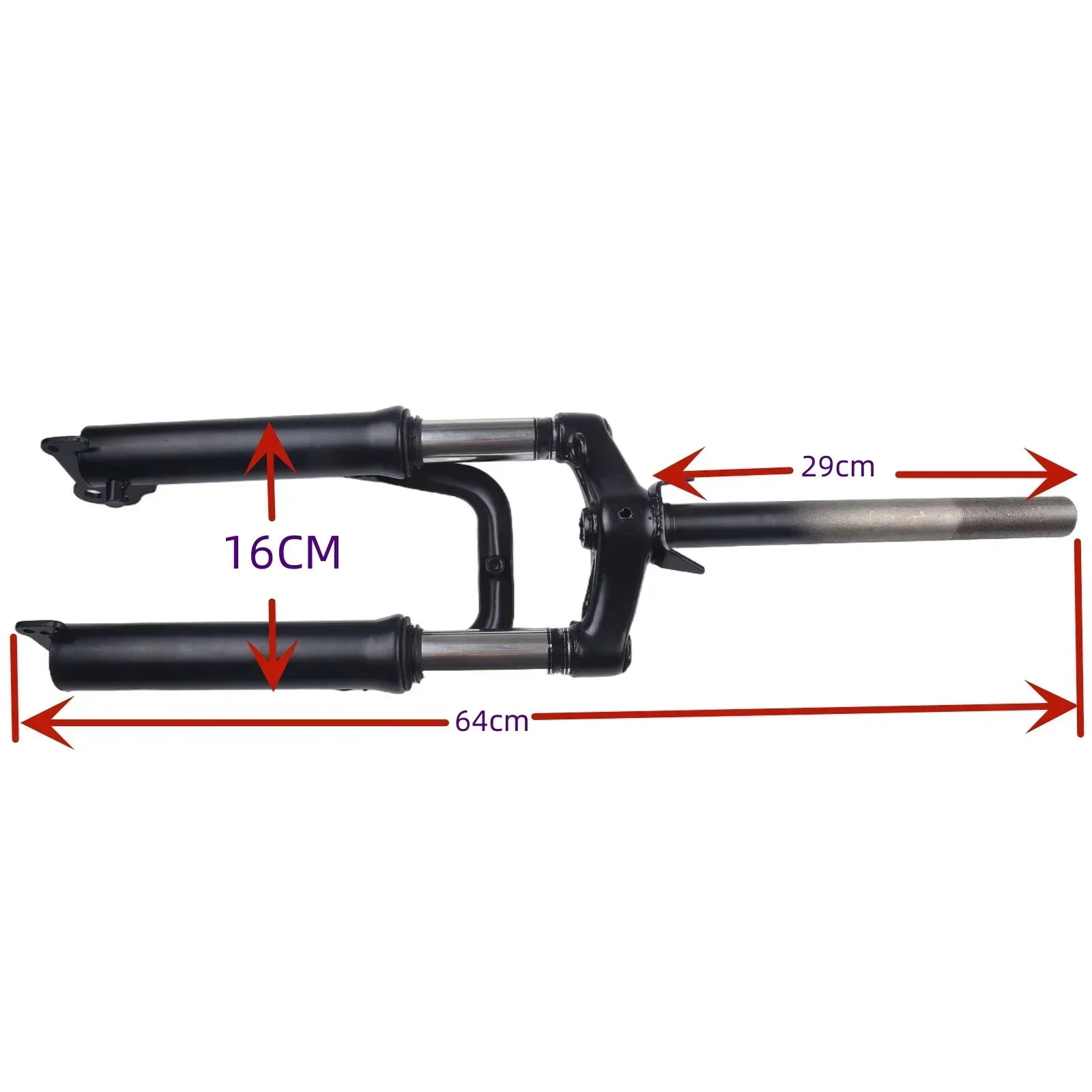 Enhance Your Bike's Performance with Hydraulic Integrated Fork Compatible with 14 inch and 16 inch Electric Bicycles