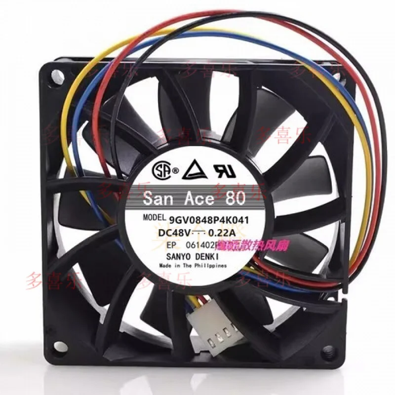 

ZMZM 9GV0848P4K041 DC48V 0.22A 4-Pin Silent Cooling Fan #W1