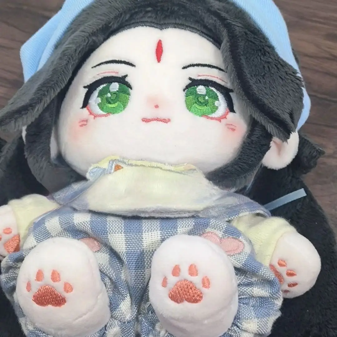 20cm Anime Self-rescue Dystem for Scum Villains Shen Qingqiu Luo Binghe Cosplay Plush Doll Body Dress Up Stuffed Plushie Toy