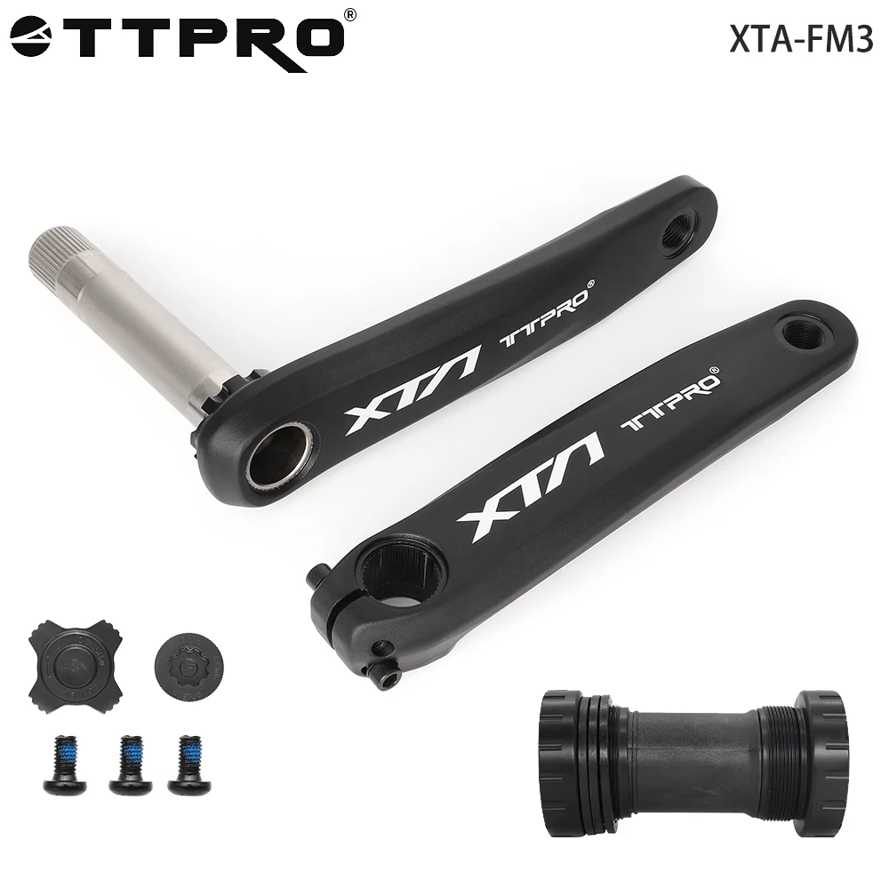 

TTPRO Bicycle Crank Chainring MTB Bike Crank Aluminum Alloy with Bottom 170mm Crank Black 32T 34T 36T 38T Plate