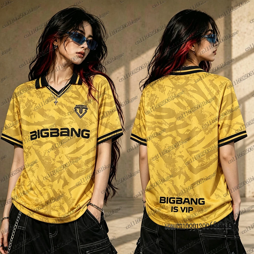 Kpop BIGBANG 2026 World Concert Tour Trikots für Damen, Polo-T-Shirts mit kurzen Ärmeln, Sport-Fußballtrikot, Oversized Y2K-Top – Detail 8