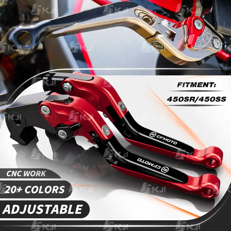 Para CFMOTO 450SR 450SS 450SRS 2022-Este ano Manete Freio e Manete Embreagem Articulado Extensível Kit Manetes de Travão e Embraiagem