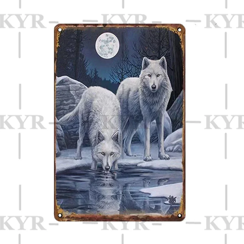 الرجعية الحيوان لوحة معدنية غرفة المعيشة الحيوان القصدير علامات جدار الفيلة الأسد النمر القط تأملات ملصق ملصقات فنية جدار ديكور #2